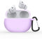 BoLuo Case for Beats Studio Buds with Carabiner,Silicone Anti-fall Earphone Cover Skin,Protective Cover Scratch Proof&Shockproof Shell for Beats Studio Buds Wireless Bluetooth Earphone (purple)