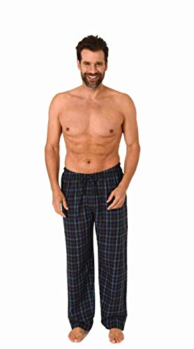 Herren Flanell Schlafanzug Pyjama Hose lang in Karo Optik aus Baumwolle - 222 122 15 870