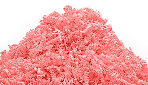 YOTEI SPIRIT® 1kg Papier Rose Déchiqueté pour Cadeau – Frisure pour Emballage, Paniers, et Boîtes – Remplissage Boite Cadeau, Calage Carton (Rose, 1kg)