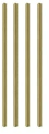 NORDLINGER PRO Lot de 4 Moulures droite 100 cm - 100% FSC