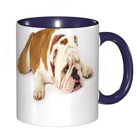 DHAEY Tazza Mug cose divertenti,bulldog inglese,tazza caffè, tazza grande, tazza divertente - decora la tua tazza