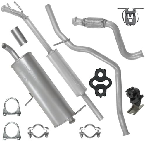 Schalldämpferset Auspuffanlage Auspuff für Peugeot 307 1 I Kombi 2003-2008 1.4