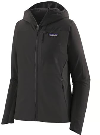Patagonia Damen W's R1 Crossstrata Hoody Jacke, schwarz, XL