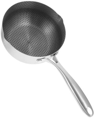 Hoement Edelstahl Kochtopf Mit Antihaftbeschichteter Oberfläche Wabenstruktur Bratpfanne Für Induktion Gasherd Und Elektroherd Leicht Und Einfach Zu Reinigen Für Täglichen Gebrauch