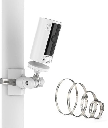 Kamera Halterung für Ring Indoor Camera 2nd Gen, Masthalterung Pole Montagehalterung Wandhalterung für Ring Indoor Cam 2, Überwachungskameras Zubehör für Ring Innenkamera 2nd Gen, 1 Stück, Weiß