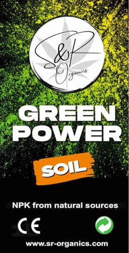 GreenPower Soil *40l* S&R Organics Bio Erde Vegan,Torffrei mit Perlite
