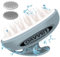 LISAAVO Hair Massager Scalp, Head Massager for Growth, Shampoo Brush for Women Men, Wet Dry Use, 3 Hardness Level Scalp Scrubber,Schwarz Grau