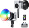 NEEWER HB80C 80W RGBWW LED Videolicht mit 72Wh Akku & 100W PD Schnellladung, Bowens Mount, 2500-7500K Farbtemperatur, 10400lx/m Helligkeit, 18 Lichteffekte für Studio, Fotografie & Videoaufnahmen