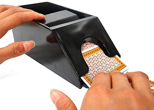 Kunststoff Poker Dealer Shoe - 1-4 Deck Kartenschlitten für Black Jack und Poker Zubehör