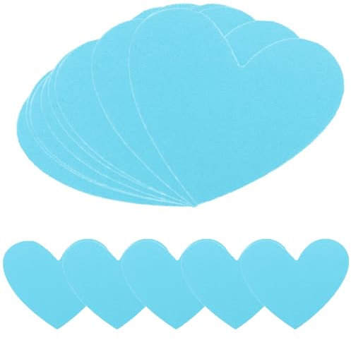 40 Stück Rote Herzen Papier, Papierherzen Groß, Papierausschnitte in Herzform, Rote Herz Papier Deko für Hochzeit Geburtstag Valentinstag, Pinnwand, Wand, Klassenzimmer, Schule, Bastelprojekte (Blau)