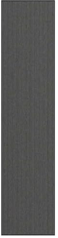 vidaXL Fußmatte Streifen Schwarz und Grau 115x500 cm
