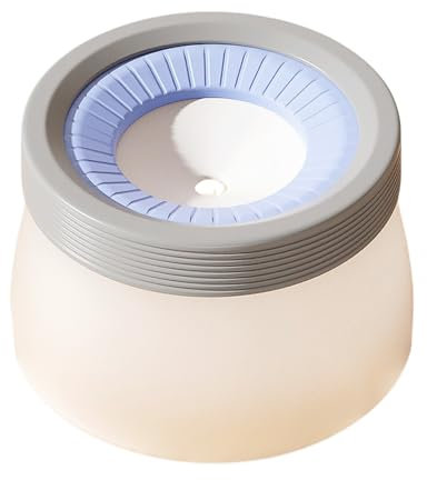 Pasdrucn 1.2L Non Spill Dog Water Bowl, Dog Water Bowl Non Spill, Dog Water Dispenser, Cat Water Bowl, Non Spill Dog Bowls, Feeding & Watering Supplies for Dogs, Zero Splash Dog Water Bowl (Blue)