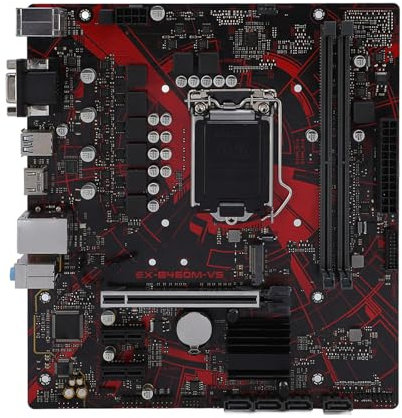 Lazmin112 Ex B460M V5 Gaming Motherboard, LGA 1200 10th Gen Motherboard, M ATX DDR4x2 Dimm Pci E 3.0 Desktop Computer Stornboard