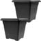 SUSTANIA Lot de 2 pots de fleurs de qualité supérieure en terre cuite : 50 cm - Pot de fleurs de qualité supérieure - Fabriqué en Allemagne pour toutes les conditions météorologiques