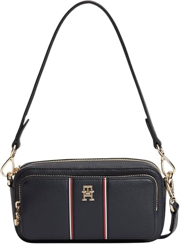 Tommy Hilfiger Damen Schultertasche Daily Camera Bag mit Außentasche, Blau (Space Blue), Einheitsgröße