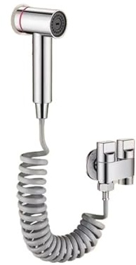 WC-Bidet-Sprüher, Duschkopf for Badezimmer, Handbrause mit Filter, Bidet-Sprüher, selbstreinigend(Silver set B)