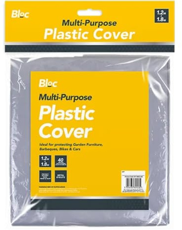 Multi Purpose Plastic Cover – Waterproof Tarpaulin for Outdoor Use – Versatile Garden Furniture Covers Waterproof & DIY Plastic Sheeting