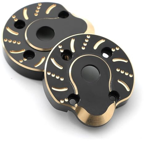 JYYTERD RC-Cars-Upgrade Teile Für Axial Für Scx10 III Für Capra Für Utb 1/10 2 Stücke Messing Gewicht 95g Äußere Portal Stick Gehäuse Lenkung Abdeckung RC Crawler Auto