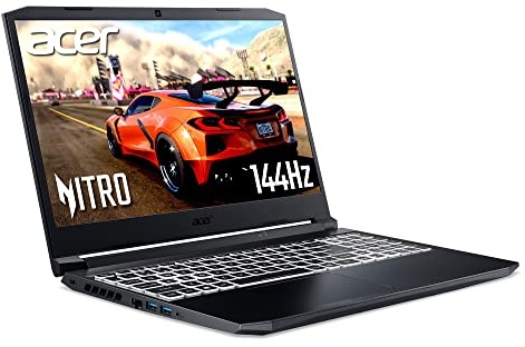 Acer Nitro 5 AN515-45 15.6 Inch Gaming Laptop - (AMD Ryzen 7 5800H, 16GB, 1TB SSD, NVIDIA GeForce RTX 3070, Full HD 144Hz, Windows 11, Black) (Renewed)