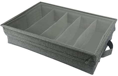 MISOYER cajones Cocina, Caja Plegable para Guardar Cubiertos con 4 Compartimentos, Estuche Utensilios Contenedor Cubiertos para organizar Cubiertos, Cubiertos