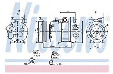 NISSENS Kompressor, Klimaanlage 89292 | Kompatibel mit: HYUNDAI i30, i30 Kombi, KIA CEE'D Schrägheck, CEE'D SW, PRO CEE'D