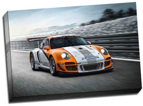 Porsche GT3 R Hybrid Canvas Art Print Poster 76,2 x 50,8 cm Zoll