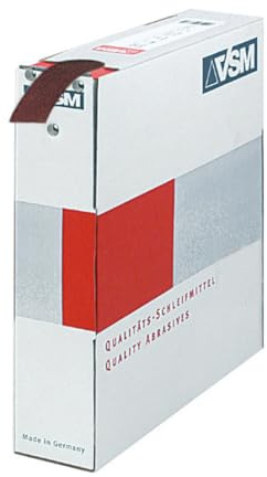 Schleifgewebe Sparrolle 50 m, in Box, KK114F, Bandbreite 40, Körnung 120, VSM