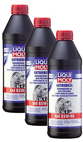 3x LIQUI MOLY 1030 Mineralisches Getriebeöl (GL4) SAE 85W-90 1L