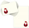 Schreibblock/Briefblock WEIHNACHTSMANN DIN A5 liniert inklusive 20 dazu passenden Umschlägen/Briefpapier Weihnachten/Briefpapier Set Weihnachten/Wunschzettelblock