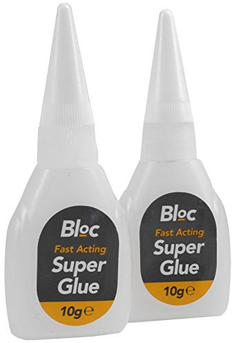 10x Tubes of 10g Fast Dry Cyanoacrylate Super Glue for Bonding Metal, Wood, Leather, Rubber, Plastic & Ceramics Etc