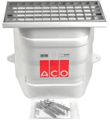 ACO Lüftungsschacht 40x40 ohne Boden Kellerschacht mit Maschenrost 30/30 Lüftung Keller