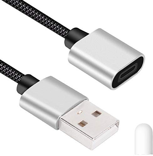CoBak 3 Feet Black Apple Pencil Charging Cable - Female to Male Lightning-USB Adapter for Apple Pencil, Wall Charger, Car Power Bank, Laptop