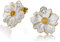 ✦ Jugendweihe Geschenke Mädchen ✦Springlight Ohrringe Silber 925 Naturstein Pfingstrose Blume Ohrstecker Ohrringe Handmade: Ohrringe Schmuck Damen Geschenke für Frauen, Mädchen Geschenke.(Yellow)