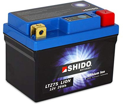 Batterie 12V 2,4AH(6AH) YTZ7S Lithium-Ionen Shido WR 250 R DG201 08-11