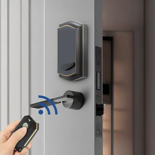 Smart Lock for Existing Deadbolt Homekit Door Lock - Remote Door Lock, Homekit Deadbolt Smart Lock, Wireless Door Lock, Remote Door Locks for Home Entry, Automatic Lock (Dark Bronze) by InstaLock