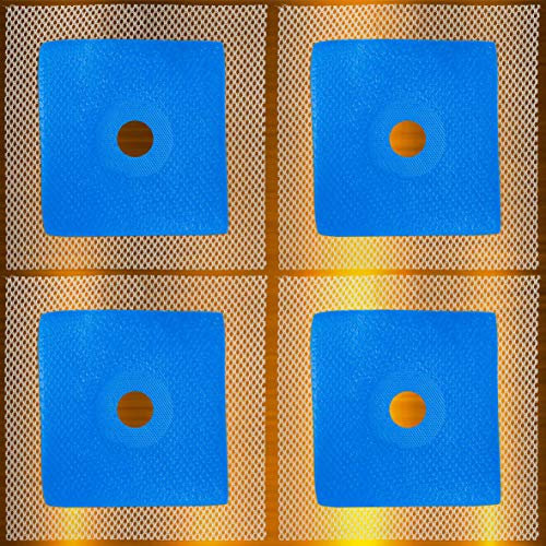B01 Lot de 4 manchettes murales 120 x 120 mm Ouverture d'expansion Trou Ø 16 mm