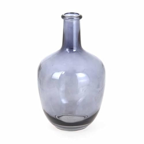 Paris Prix Vase Déco en Verre Jarre 30cm Bleu Gris