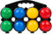 ASAB 8 Pcs French Boules Set Adults Garden Game Petanque & Boules Game with Vibrant 4 Colours Durable Plastic Balls with Convenient Carry Case Outdoor Fun for Adults Kids Summer Playing Game