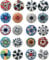 Ajuny Juego de 20 Pomos de Cerámica con Diseño Floral Vintage Multicolor para Armarios Cajones y Muebles de Cocina Tocador de Baño Pomos Decorativos de Cerámica Hechos a Mano