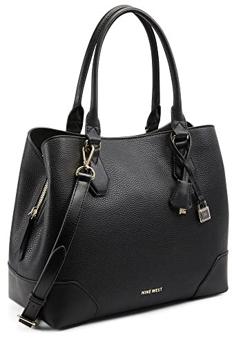 NINE WEST Damen Brooklyn Jet Set Carryall, Schwarz