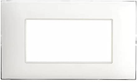 Placca Rettangolare 4 Moduli Young44 Bianco - AVE SPA 44PJ04B