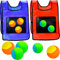 Klebrige Westen 2 Stück Zielwesten Wurfspiel Völkerballspiel Set, Sticky Ball Weste, mit 10 STK Wattebällchen, Wurfziel Spiel Wurfball Klettwesten Set für Kinder Spielplatz im Freien, Rot und Blau