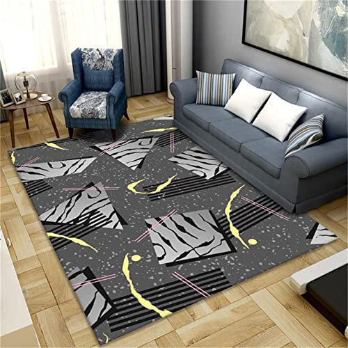 AU-SHTANG tappeto fitness palestra Tappeto grigio, tappetino da yoga insonorizzato e resistente all'umidità Tappeto decorativo per la casa tappeto doccia antiscivolo,grigio,180x280 cm