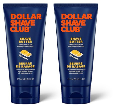 Dollar Shave Club | Shave Butter 6 ounce (2 Pack) | Translucent Shaving Cream for Sensitive Skin