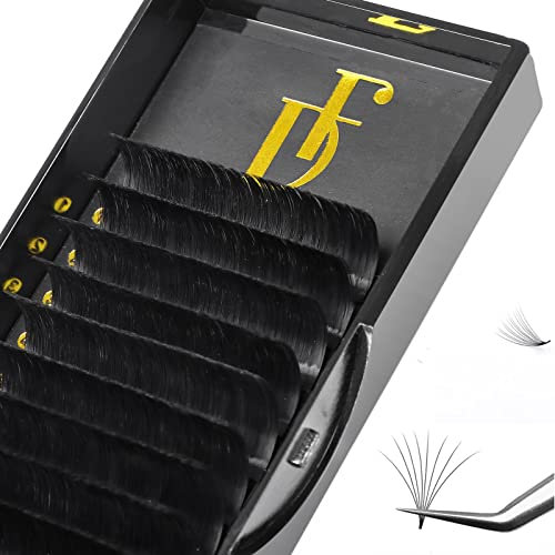 DF touchjoy Eyelash Extension Easy Fan Volume Lash Extensions 0.05 D Curl 8-15mm Mixed Lash Trays Super Soft Rapid Blooming Self Fanning Cashmere Dream Flower Lashes Extension Supplies