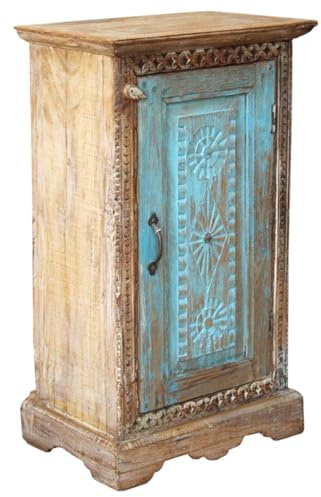 Vintage Beistellschrank, Kommode, Nachttischschrank, Holz, Modell 97