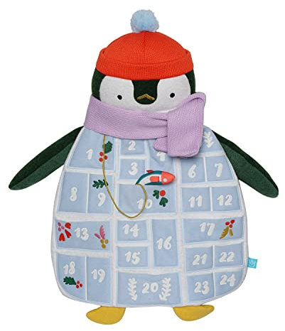Manhattan Toy Jedes Jahr h ngende Weihnachten Polly Pinguin Pl sch Adventskalender und Urlaubsdekoration f r 3+ Jahre und lter