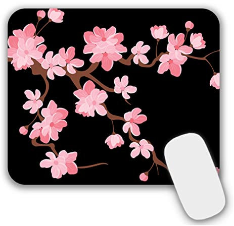 AOKSUNOVA Tapis de Souris Petit Tapis de Souris avec moïv 24 x 20 cm Motif Fleurs