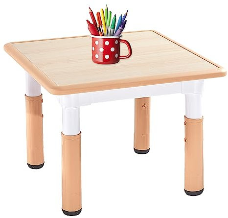 FUNLIO Verstellbarer Kindertisch, 3-stufig höhenverstellbarer Kleinkindtisch für Kinder im Alter von 3–8 Jahren, leicht abzuwischen, Kunst und Handwerk, Kindertisch, für
