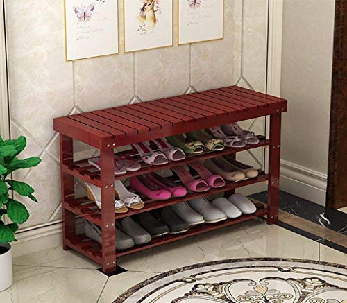 ZYMEN Schuhregal, einfaches Schuhregal aus Naturholz, Ersatz-Mehrschicht-Schuhregal für Schuhregal (Farbe: A, Größe: L90) Commemoration Day